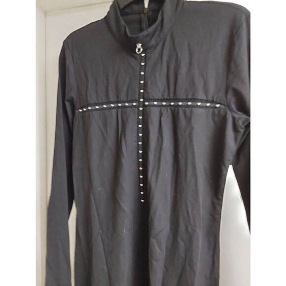 NWT~RED Night Gothic Black/Silver Studs Assymetrical Mini Dress Sz XL - Picture 2 of 4